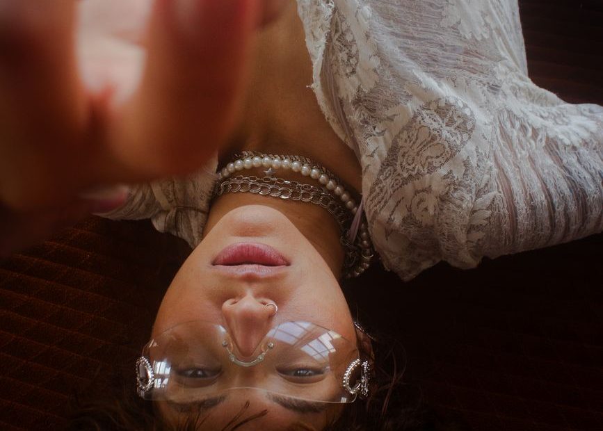 Intimate boudoir setting