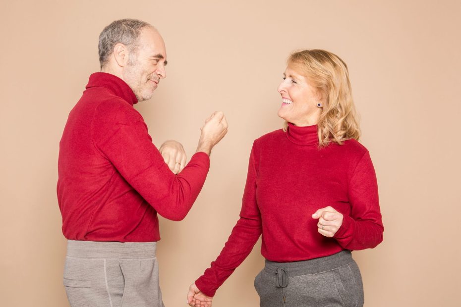 Couple embracing