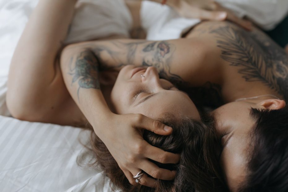 Couple embracing