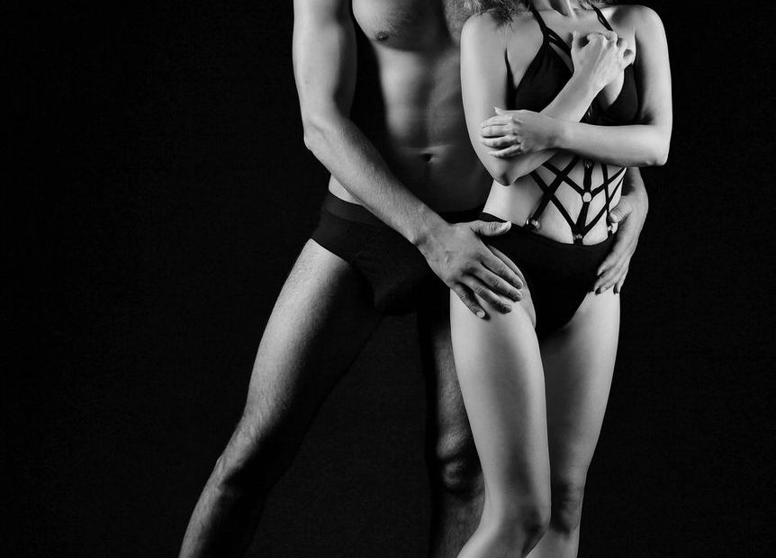 Couple embracing