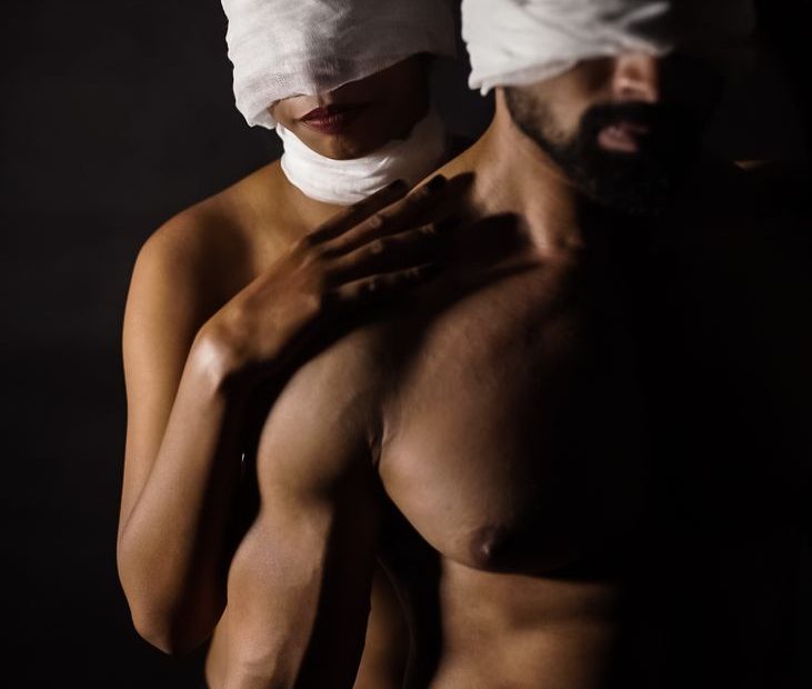 Couple embracing